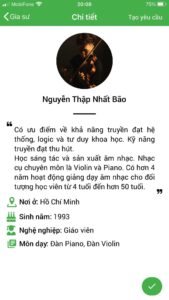 dạy kèm đàn violin