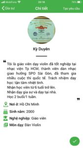 dạy kèm đàn violin