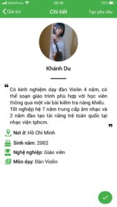 dạy kèm đàn violin