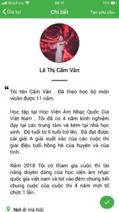 dạy kèm đàn violin