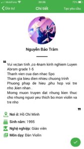 dạy kèm đàn violin