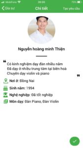 dạy kèm đàn violin