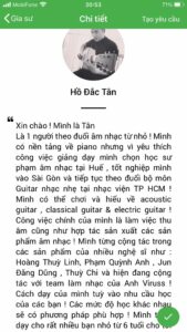 dạy kèm đàn guitar