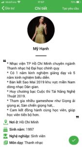 Dạy kèm thanh nhạc