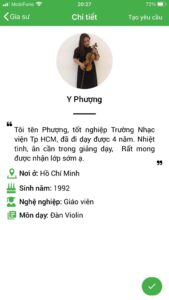 dạy kèm đàn violin