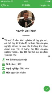 dạy kèm đàn violin
