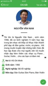 dạy kèm đàn violin