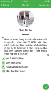dạy kèm đàn violin