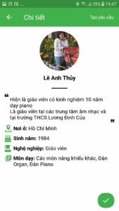 dạy kèm đàn piano tại nhà